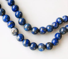 Load image into Gallery viewer, Stunning Natural Lapis 12mm Round Bead Strand 110417 - PremiumBead Alternate Image 2
