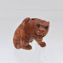 Load image into Gallery viewer, Hand Carved Signed Fierce Tiger Boxwood Netsuke - PremiumBead Primary Image 1