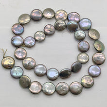 Load image into Gallery viewer, Shimmer Silvery Platinum FW Coin Pearl 8 inch Strand 9447HS