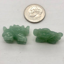 Load image into Gallery viewer, Wild 2 Aventurine Hand Carved Winged Dragon Beads | 21x14x9mm | Green