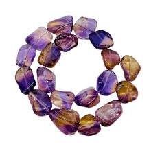 Load image into Gallery viewer, Ametrine Nugget Large Bead Strand | 25x18x14 to 21x15x12 | Purple/Gold| 19 Beads