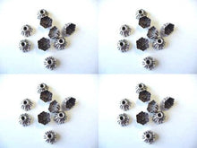 Load image into Gallery viewer, Adorable 5 Sea Urchin Sterling Silver Bali Bead Caps (1.7G) 1049 - PremiumBead Primary Image 1