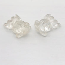 Load image into Gallery viewer, Swimmin' 2 Carved Animal Quartz Goldfish Beads | 20x14x8mm | Clear