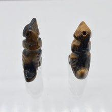 Load image into Gallery viewer, Tyrannosaurus Rex Tiger's Eye Dinosaur Figurine | 21x18x7.5mm | Golden Brown - PremiumBead Alternate Image 8