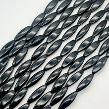 Load image into Gallery viewer, Rare Natural Onyx 4-Sided Rice Bead Strand 104650 - PremiumBead Alternate Image 4