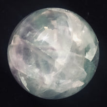 Load image into Gallery viewer, Fluorite Scry Sphere Round Meditation | 2" | Green/Purple | 1 Sphere |
