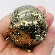 Load image into Gallery viewer, Pyrite Scry Crystal Round | Golden | Sphere | 50mm | 283g |