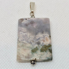 Load image into Gallery viewer, Natural Druzy Ocean Jasper Silver Pendant! Luminous Lavender! 503533S - PremiumBead Alternate Image 4