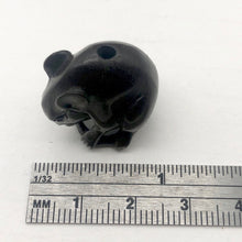 Load image into Gallery viewer, Hand Carved & Signed Mouse Teak Ojime Netsuke Bead | | Brown - PremiumBead Alternate Image 5