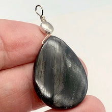 Load image into Gallery viewer, Hypersthene Briolette Sterling Silver Goddess Pendant | 1 3/4" Long |