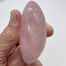 Load image into Gallery viewer, Rose Quartz Oval Meditation Worry Stone | 74x44x32 mm | Pink | 1 Stone |