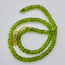 Load image into Gallery viewer, Peridot AAA Faceted Parcel Rondelle | 6mm | Green | 4 Beads