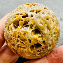 Load image into Gallery viewer, Druzy Sphalerite Meditation Scry Sphere Round | 2 1/2" |Brown/Orange| 1 Sphere |