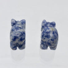 Load image into Gallery viewer, Oink 2 Carved Sodalite Pig Beads | 21x13x9.5mm | Blue - PremiumBead Alternate Image 9