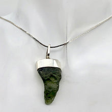 Load image into Gallery viewer, Blue Green Moldavite Pendant 31x18x6mm | 1 5/8" long
