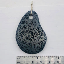 Load image into Gallery viewer, Meteorite Carved Sterling Silver Pendant | 1 Pendant | Black | 2 1/2" Long |