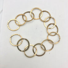 Load image into Gallery viewer, 22K Vermeil 13mm Circle Chain 6 inches | 13mm | 3.3g | Gold | Circle | 13 Links| - PremiumBead Primary Image 1