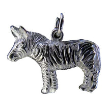 Load image into Gallery viewer, Wild 925 Sterling Silver Zebra Traditional Charm Pendant 9966K