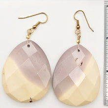 Load image into Gallery viewer, Desert Dune Purple Sky Natural Mookaite 14K Golf Filled Earrings | 2 3/4" Long |
