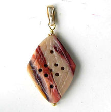 Load image into Gallery viewer, Amazing! Hand Carved Mookaite & 14Kgf Pendant 7205C - PremiumBead Primary Image 1