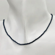 Load image into Gallery viewer, Spinel Stone Faceted Round Strand | 2mm | Black | 330 Bead(s)