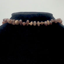 Load image into Gallery viewer, Moonstone 14K Gold Filled Knotted Nugget Necklace | 21 Inch | Purple |