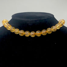 Load image into Gallery viewer, Citrine Round Stone Strand| 10mm | Gold | 37 Bead(s)