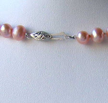 Load image into Gallery viewer, Peach Flambe Freshwater Pearl Sterling Silver 21 inch Necklace 9807 - PremiumBead Alternate Image 3