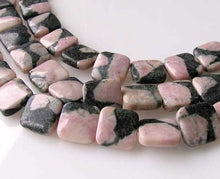 Load image into Gallery viewer, Natural Untreated Pink Kambaba Jasper 13mm Square Coin Bead Strand 110248 - PremiumBead Primary Image 1