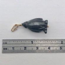 Load image into Gallery viewer, March of The Penguins Hematite Carved Bead & 14Kgf Pendant| 1 3/8" Long| Bronze| - PremiumBead Alternate Image 6