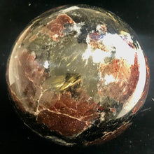 Load image into Gallery viewer, Garnet Scry Sphere Round | 3" | Red/Black | 1 Sphere |
