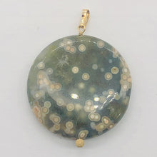 Load image into Gallery viewer, Ocean Jasper with Druzy Pocket 14K Gold Filled Pendant | 1 3/4" Long | Green |