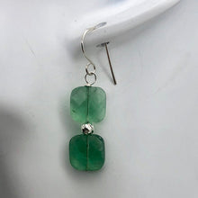 Load image into Gallery viewer, Fluorite Sterling Silver Dangle | 1.5" Long | Green | 1 Earrings |
