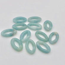 Load image into Gallery viewer, 2 Picture Frame Amazonite 20x12x4mm Oval Beads 9368A - PremiumBead Primary Image 1