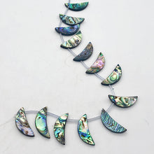 Load image into Gallery viewer, Blue Sheen Abalone Pendant Beads | 30x10x3mm | Multi-color |  Bead(s) - PremiumBead Alternate Image 8