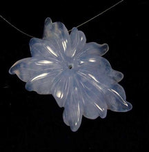 Load image into Gallery viewer, 88cts Exquistely Hand Carved Blue Chalcedony Flower Bead 009858P - PremiumBead Alternate Image 6