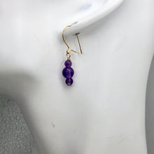 Load image into Gallery viewer, Royal Natural Amethyst 14Kgf Earrings 309390