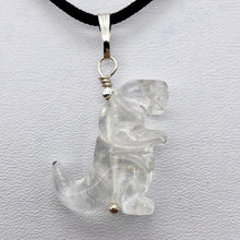 Load image into Gallery viewer, Quartz Dinosaur Tyrannosaurus Rex Sterling Silver Pendant | 1.5" (Long) | - PremiumBead Primary Image 1