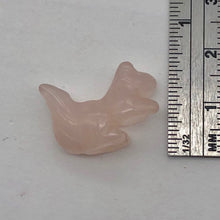 Load image into Gallery viewer, Charming 2 Rose Quartz Carved Squirrel Beads | 22x15x10mm | Pink