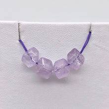 Load image into Gallery viewer, Natural Lilac Amethyst Faceted Squarish Beads | 9x8mm | 4 Beads | 1329 - PremiumBead Primary Image 1