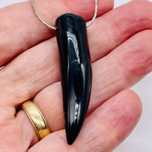 Load image into Gallery viewer, Sardonyx Claw Pendant Bead | 58x14mm | Black/White | 1 Bead |
