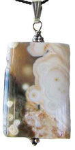 Load image into Gallery viewer, Natural Druzy Ocean Jasper & Sterling Silver Pendant 503533AX