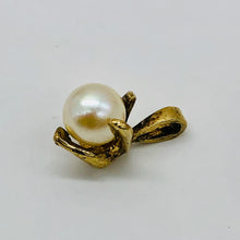 Load image into Gallery viewer, Pearl 14K Gold Filled Drop Pendant | 1/2" Long | White | 1 Pendant |