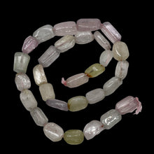 Load image into Gallery viewer, Kunzite 40g Flat Nugget Strand | 17x9x5 to 14x7x7mm | Lavender Green | 29 Beads|