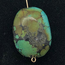 Load image into Gallery viewer, Natural Turquoise Nugget Focus Master 44cts Bead | 25x19x13 | Blue Brown| 1 Bead