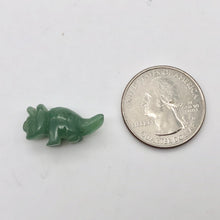 Load image into Gallery viewer, Dinosaur 2 Carved Aventurine Triceratops Beads | 22x12x7.5mm | Green - PremiumBead Alternate Image 5