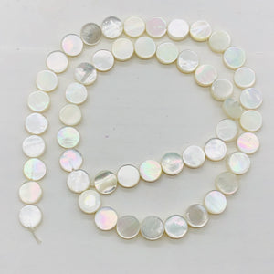 Hot Natural Mother of Pearl Shell Bead Strand | 8x2 mm | 51 Pearls |