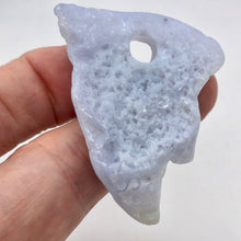 Load image into Gallery viewer, 103cts Blue Chalcedony Natural & Untreated Designer Pendant Bead 10506V - PremiumBead Alternate Image 2