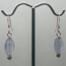Load image into Gallery viewer, Blue Chalcedony Earrings with 14K Rose Gold Filled Ear Wires | 1" Long |