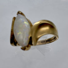 Load image into Gallery viewer, Opal Marquise Cut 10K Gold Ring | 5.5 | Red Green Fire | 1 Ring |